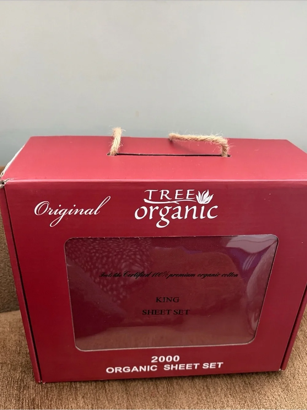 Pure Organic 100% Premium Cotton Sheet Set By In Burgundy Red